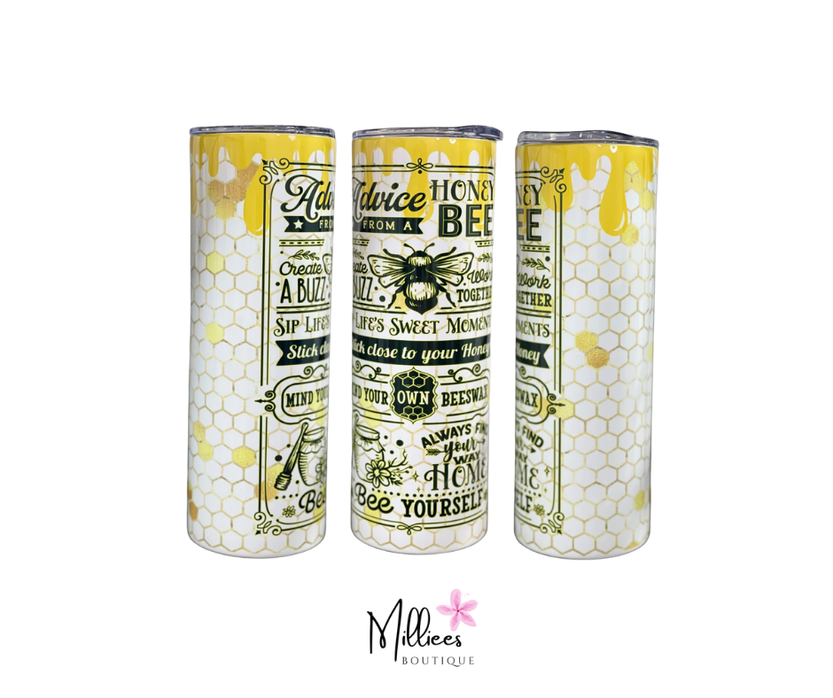 Advice from A Honeybee 20oz Skinny Tumbler