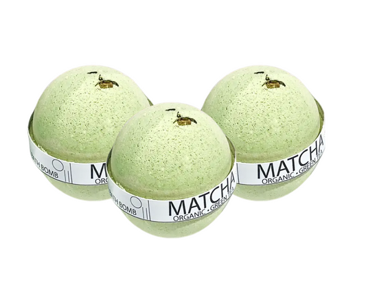 Organic Matcha Green Tea Large Bath Bomb - Milliee's Boutique