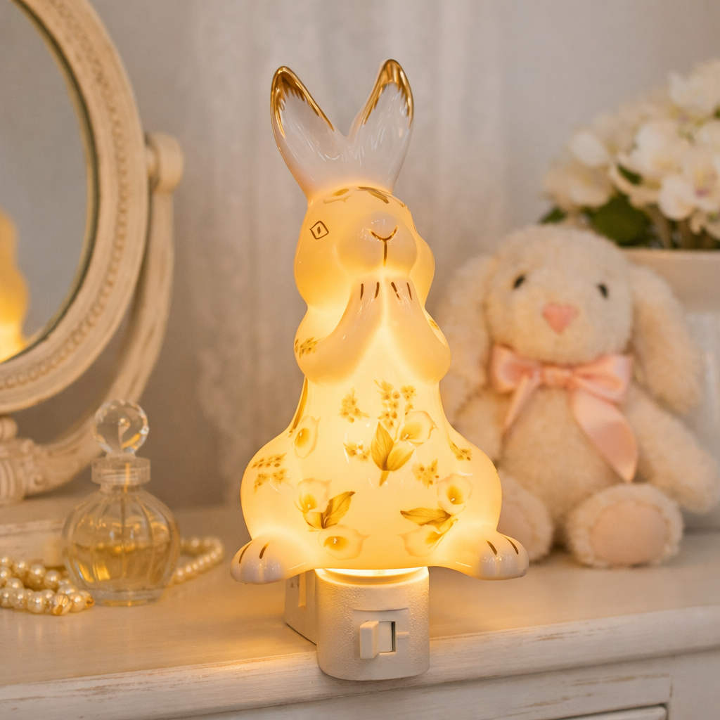 Porcelain Lily Bunny Nightlight