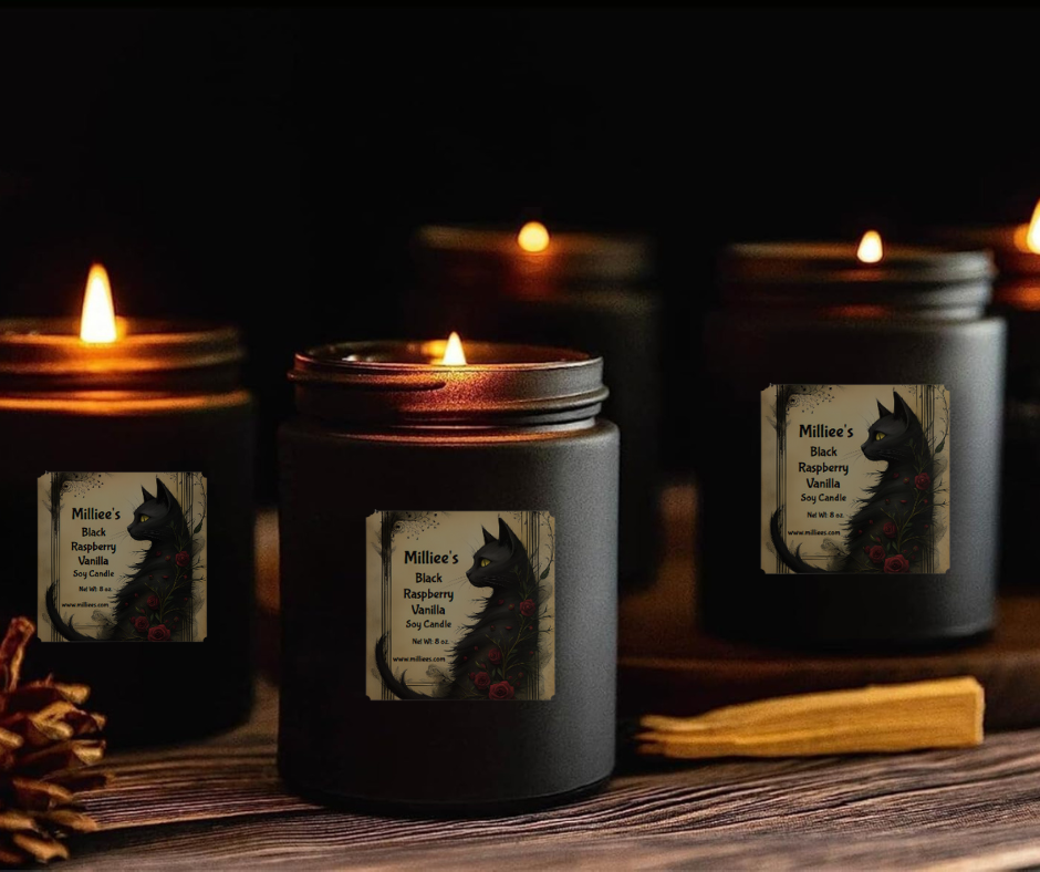 Milliees Boutique Black Raspberry Vanilla Soy Candle