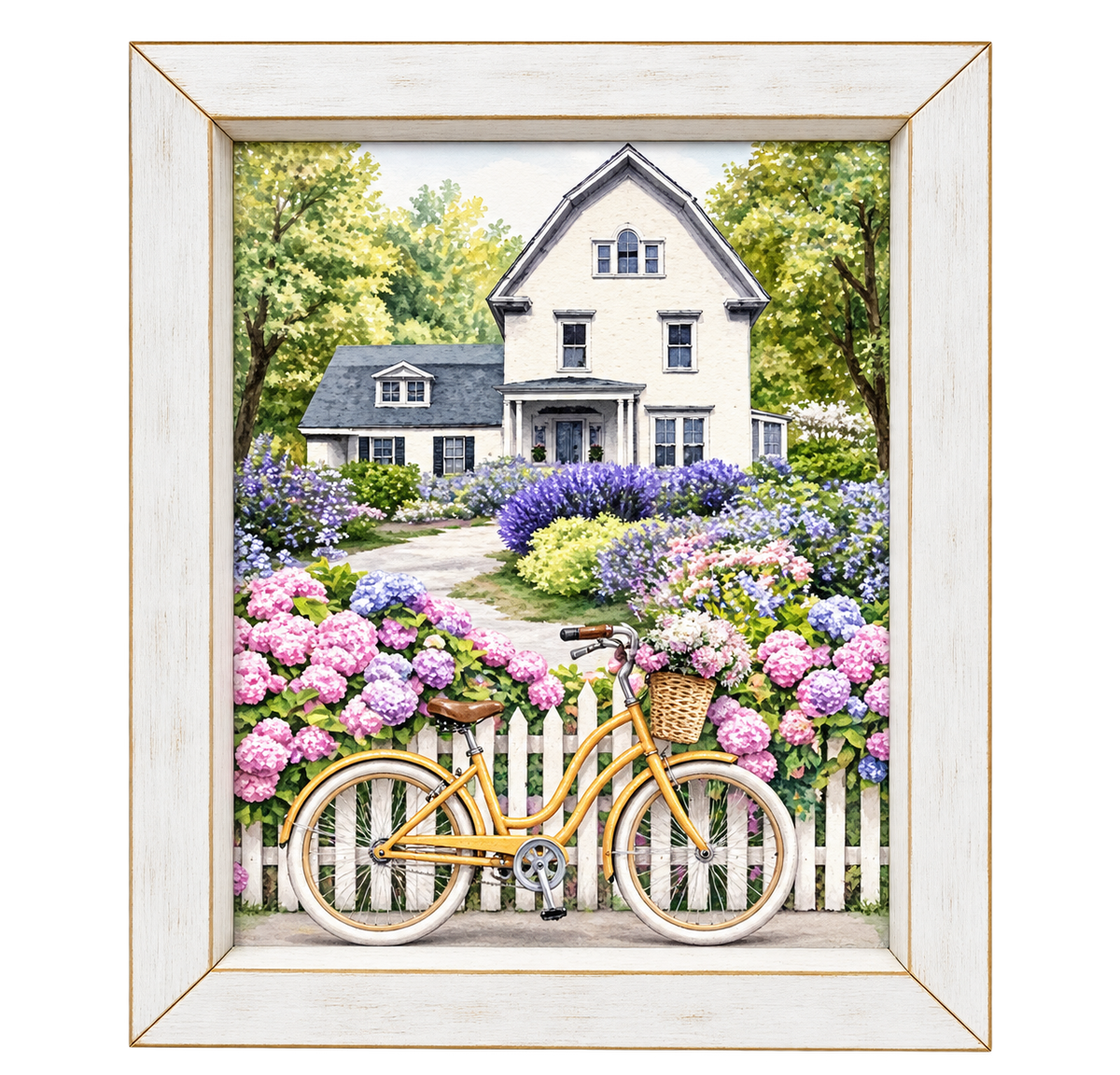 Farmhouse Flower Garden Framed Print