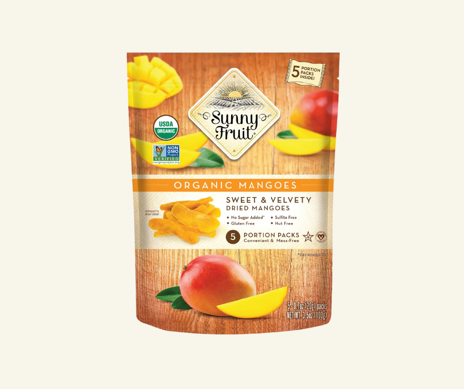Organic Dried Mangos Dried Fruit Snacks