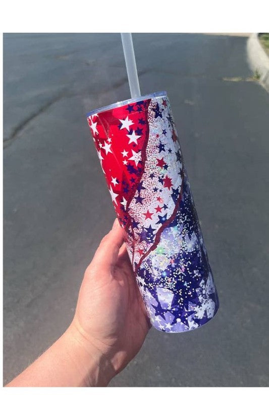 Patriotic Marble Tumbler