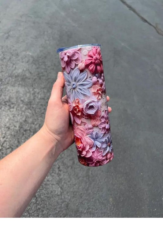 3D Flower Tumbler