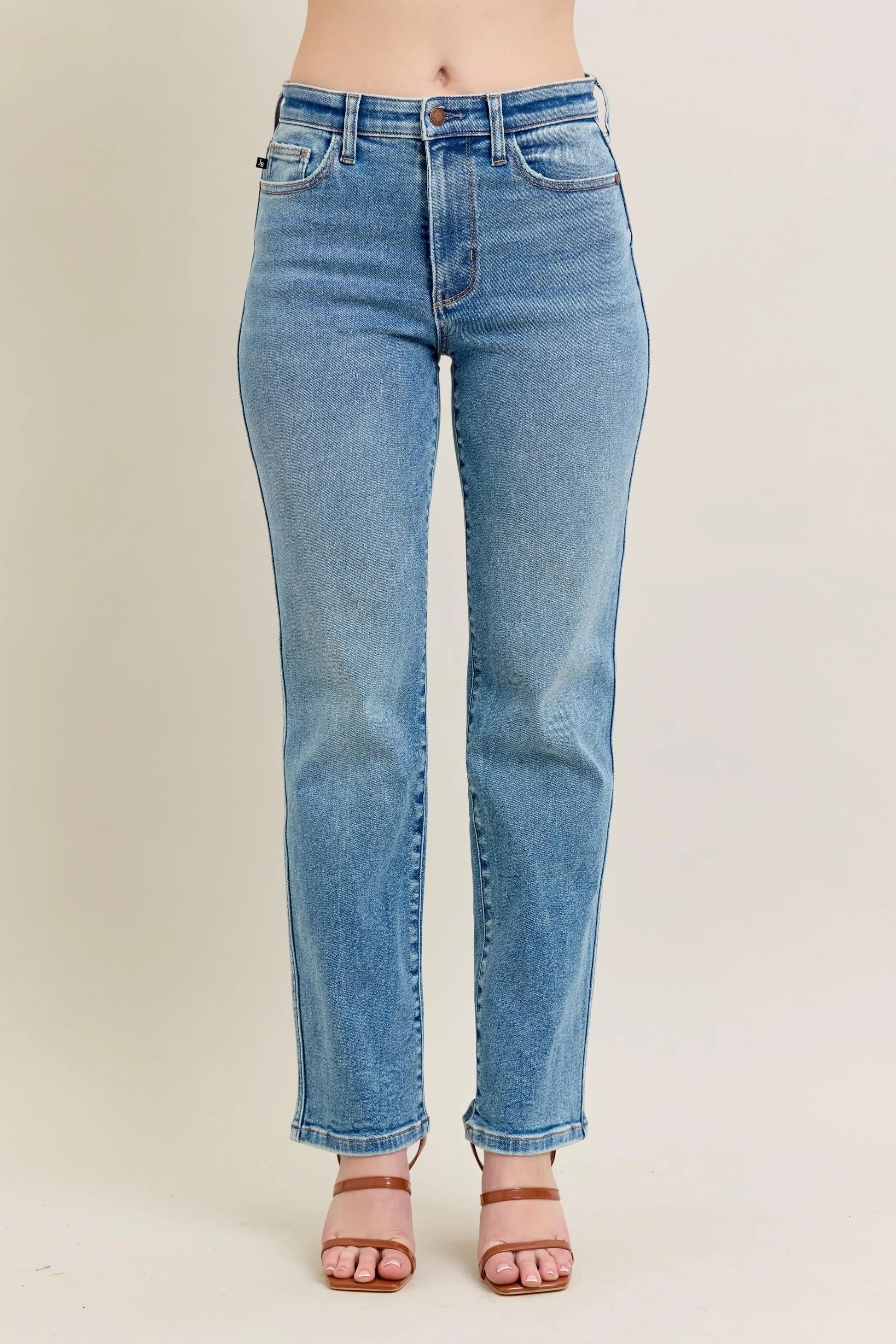 Judy Blue Full Size Hw Vintage Straight Jeans Plus Size - Milliee's Boutique
