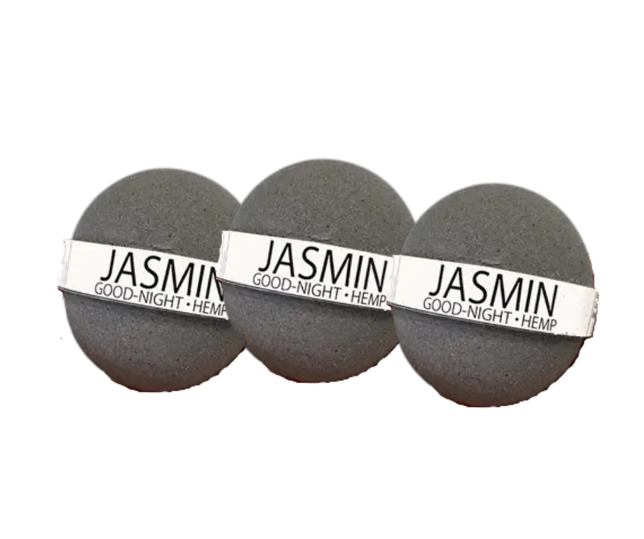 Goodnight Jasmine and Hemp Oil Large Bath Bomb - Milliee's Boutique