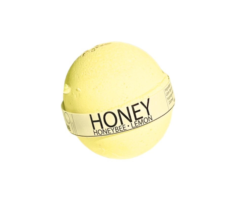 Honeybee Lemon Large Bath Bomb - Milliee's Boutique