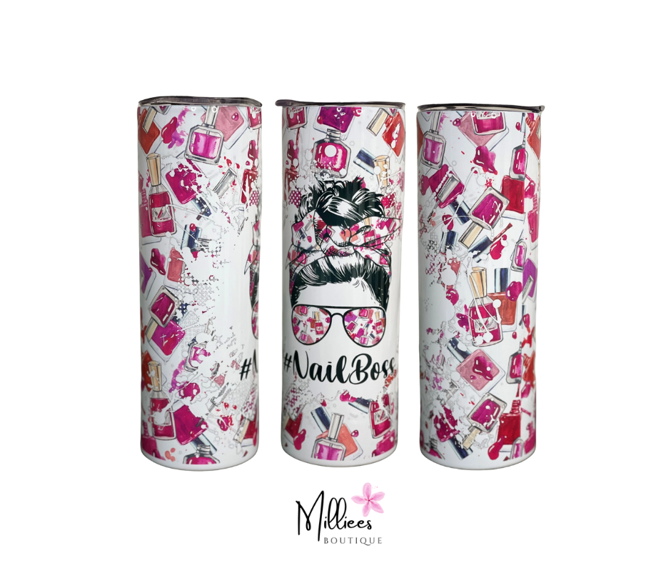 Nail Boss 20oz Skinny Tumbler