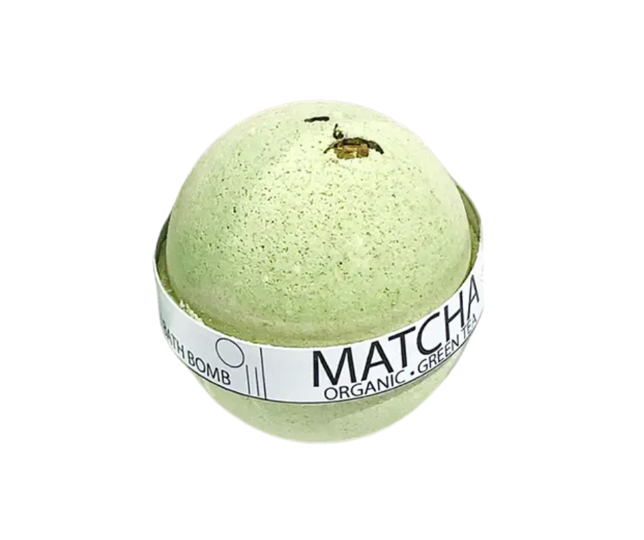 Organic Matcha Green Tea Large Bath Bomb - Milliee's Boutique