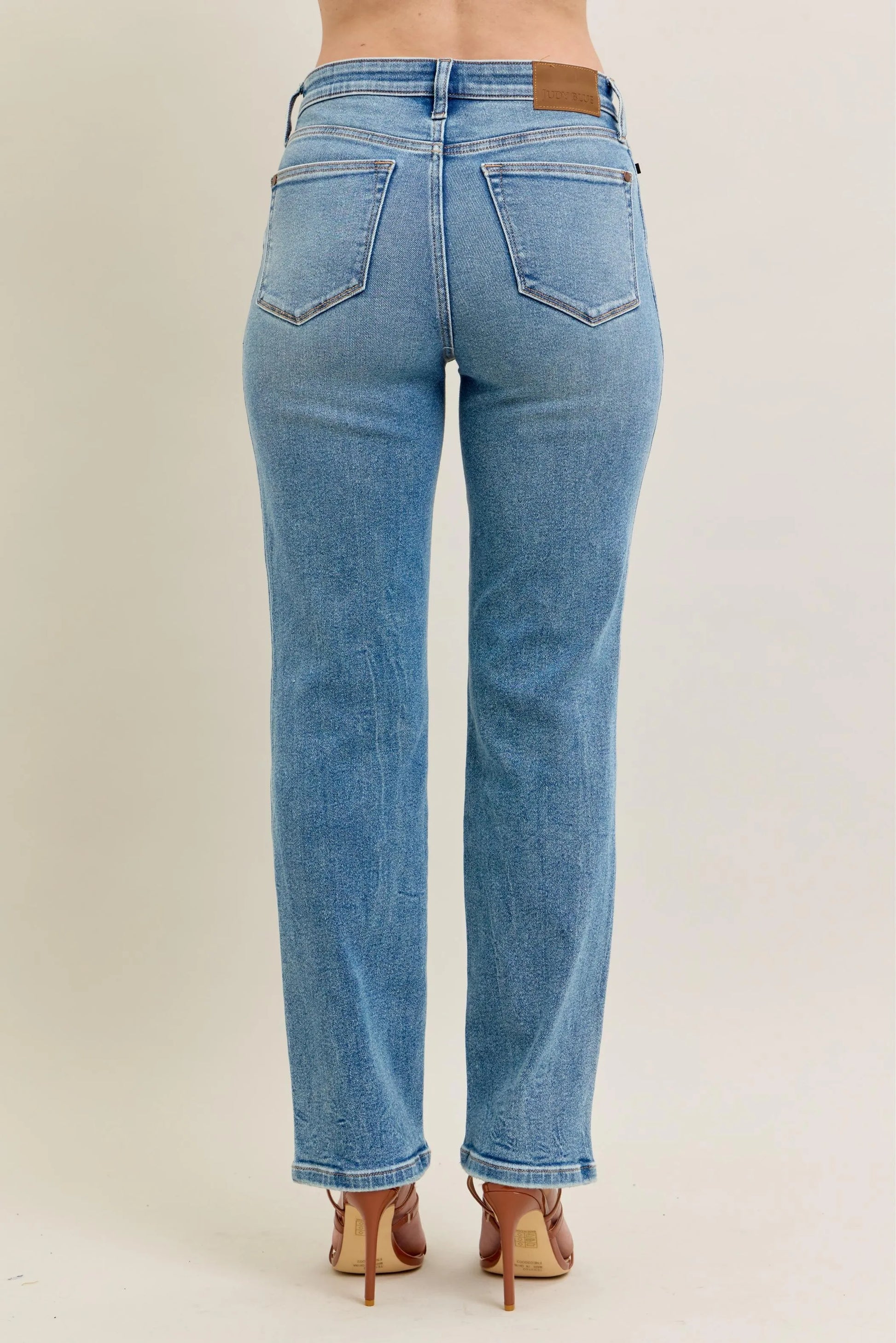Judy Blue Full Size Hw Vintage Straight Jeans Plus Size - Milliee's Boutique