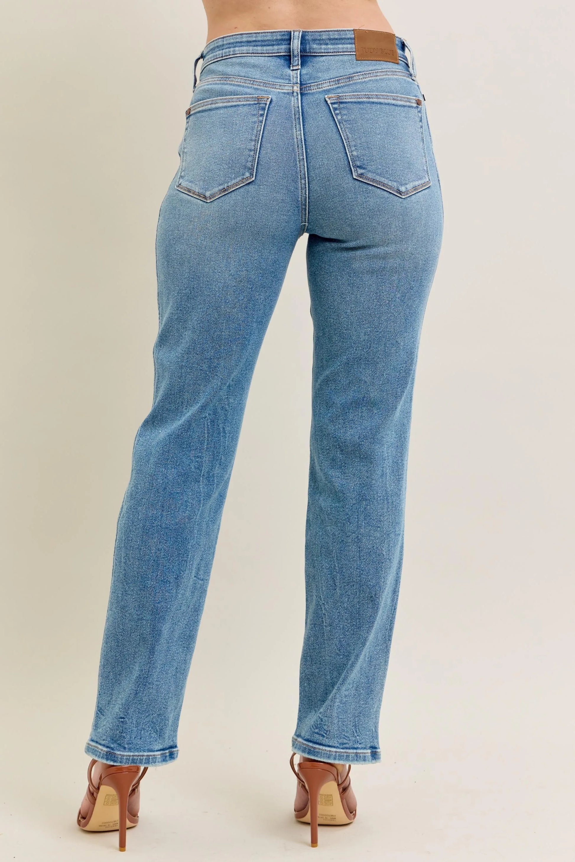 Judy Blue Full Size Hw Vintage Straight Jeans Plus Size - Milliee's Boutique