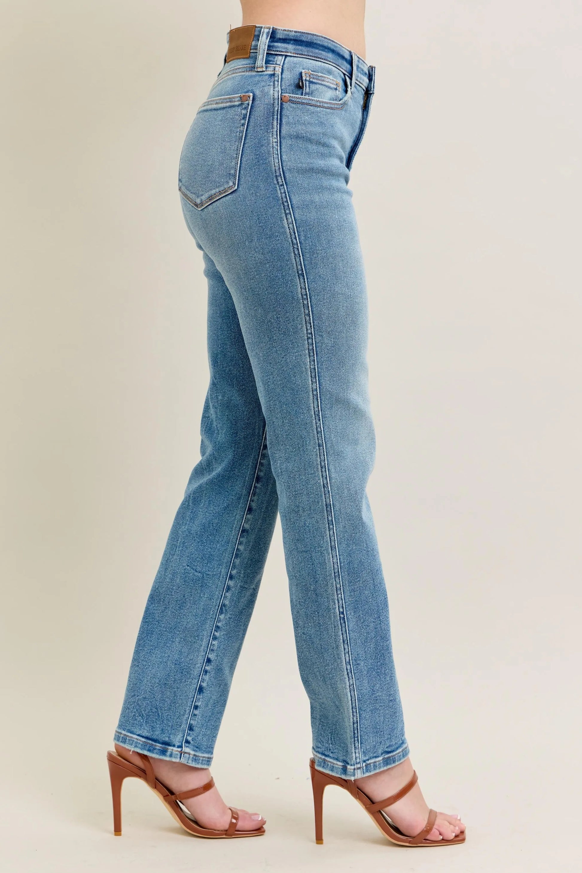 Judy Blue Full Size Hw Vintage Straight Jeans Plus Size - Milliee's Boutique