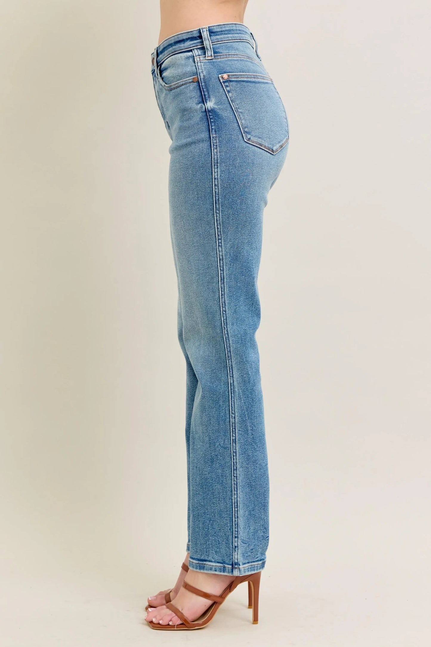 Judy Blue Full Size Hw Vintage Straight Jeans Plus Size - Milliee's Boutique