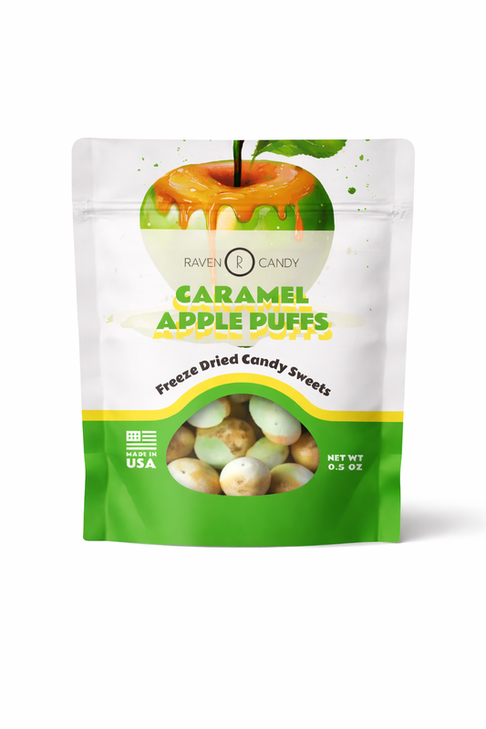 Candy Caramel Apple Puffs – Freeze-Dried Caramel Apple Snack