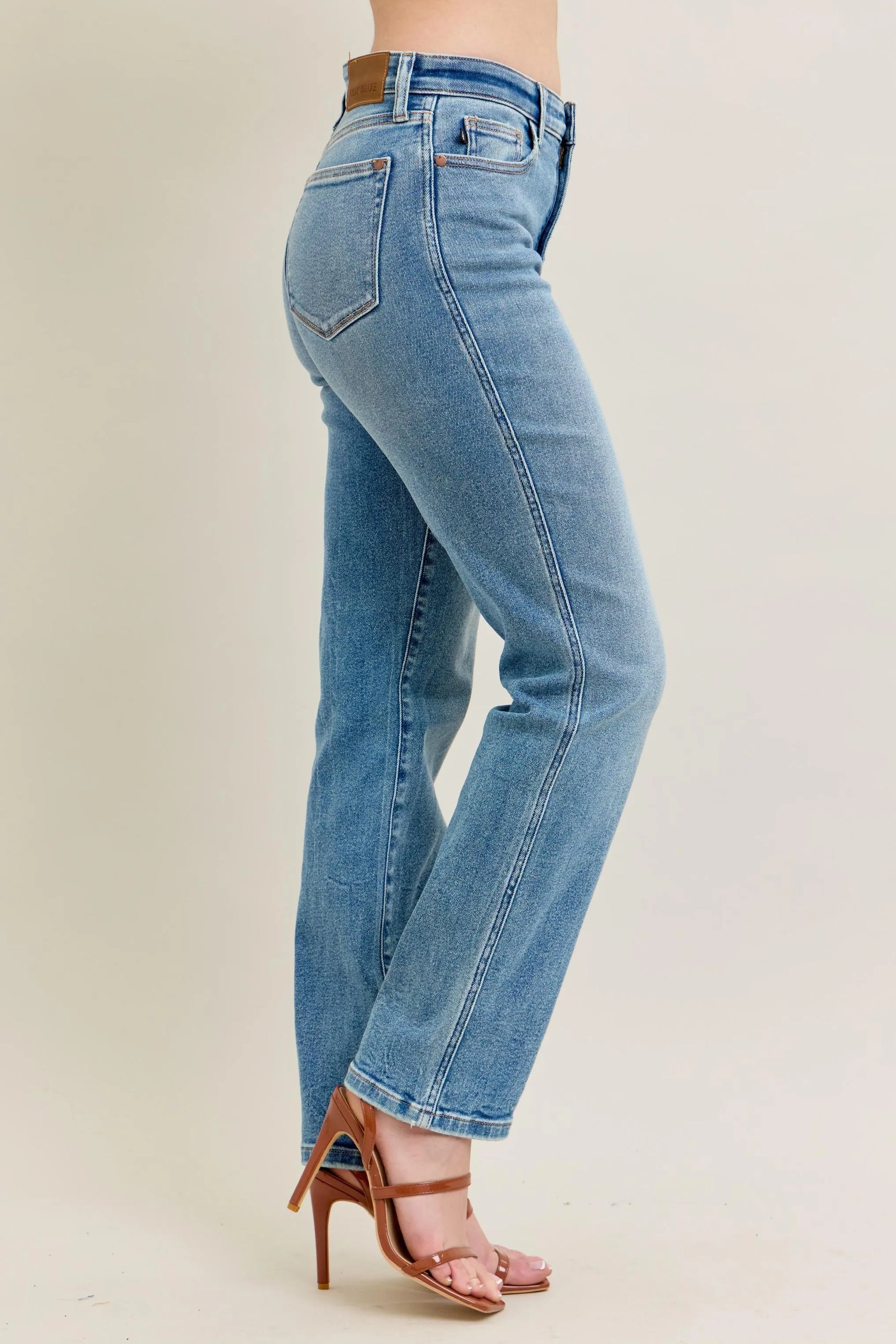 Judy Blue Full Size Hw Vintage Straight Jeans Plus Size - Milliee's Boutique