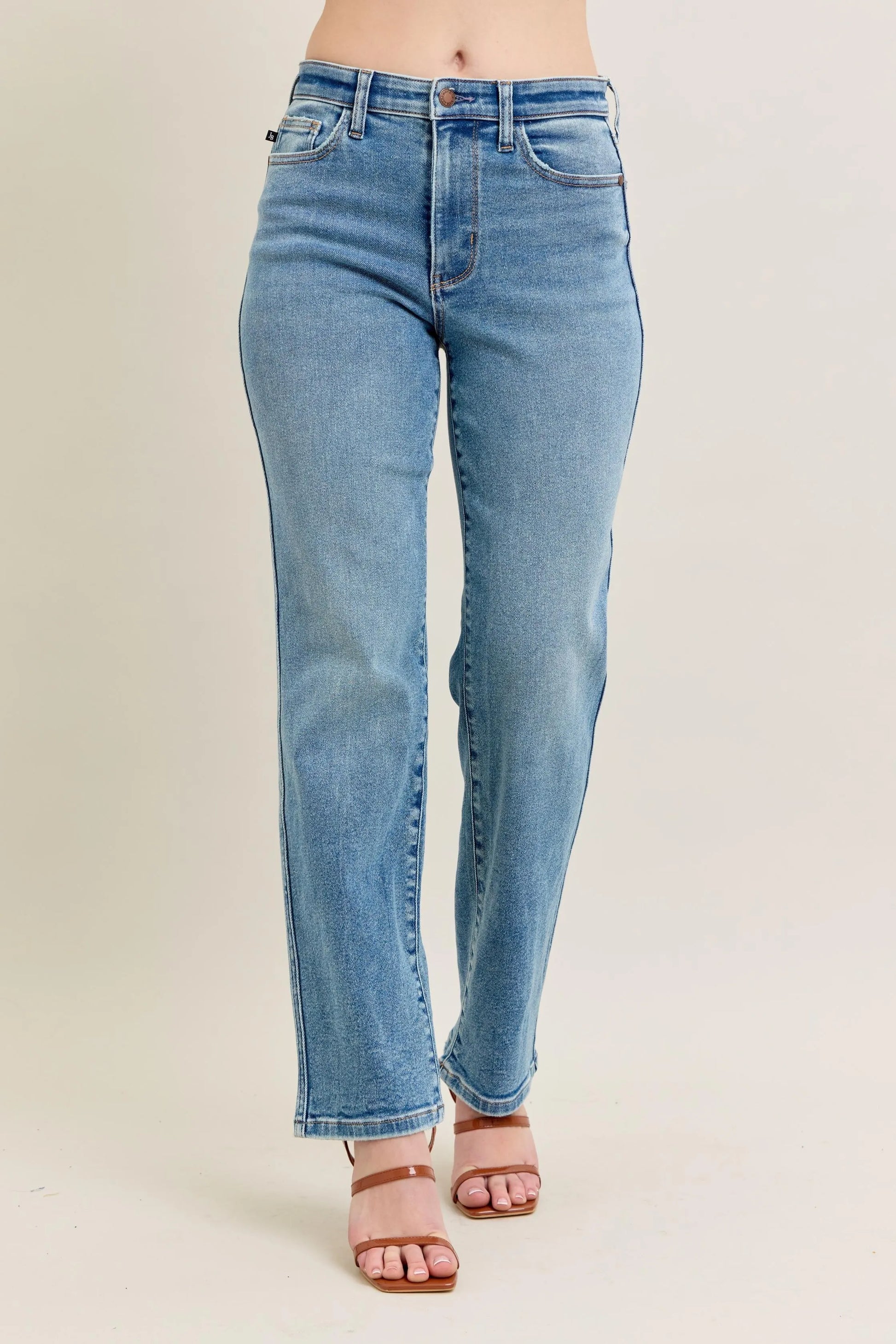 Judy Blue Full Size Hw Vintage Straight Jeans Plus Size - Milliee's Boutique