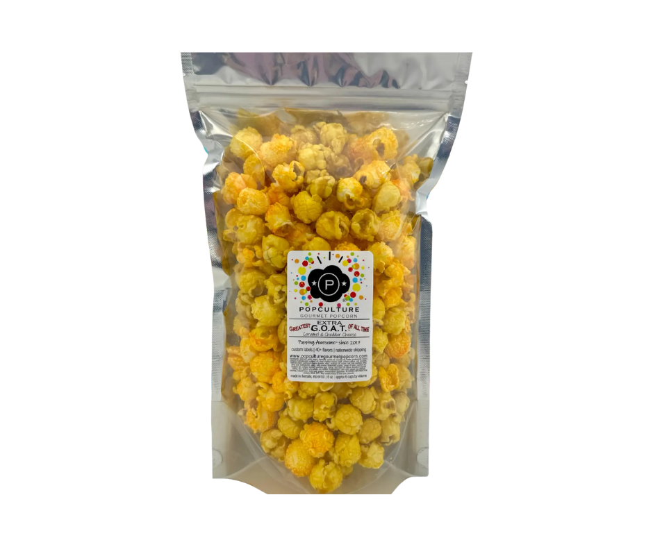 Extra Buttery Caramel Extra Cheesy Gourmet Popcorn