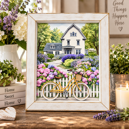 Farmhouse Flower Garden Framed Print