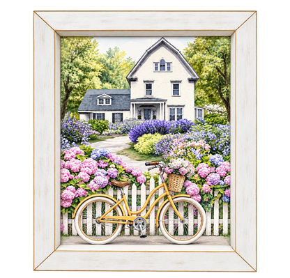 Farmhouse Flower Garden Framed Print