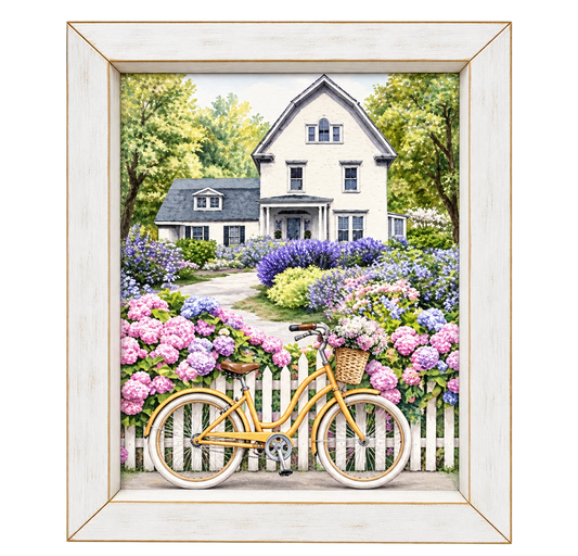 Farmhouse Flower Garden Framed Print