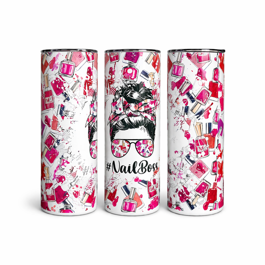 Nail Boss 20oz Skinny Tumbler