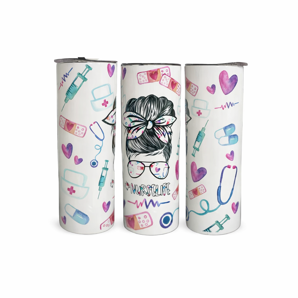 Nurse Life 20oz Skinny Tumbler