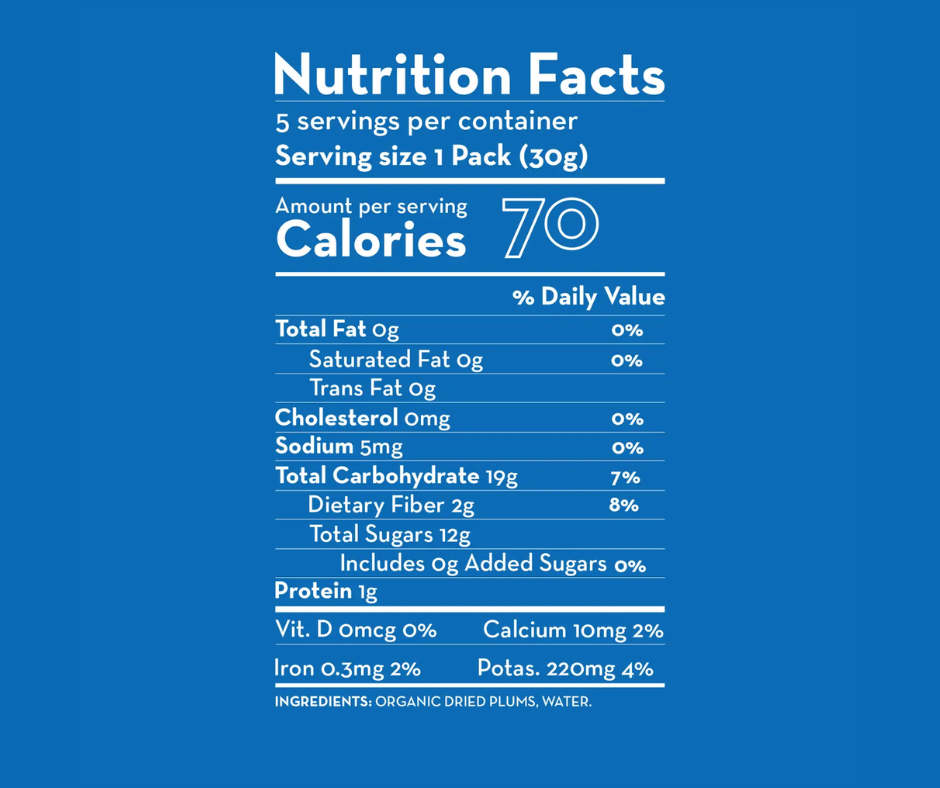 Organic Dried Plums Dried Fruit Snacks